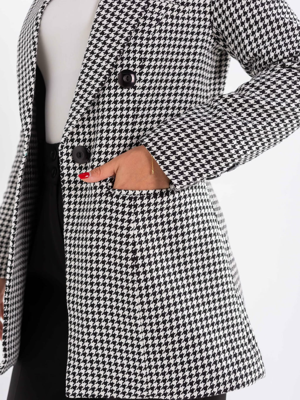 Patterned Wool Blazer