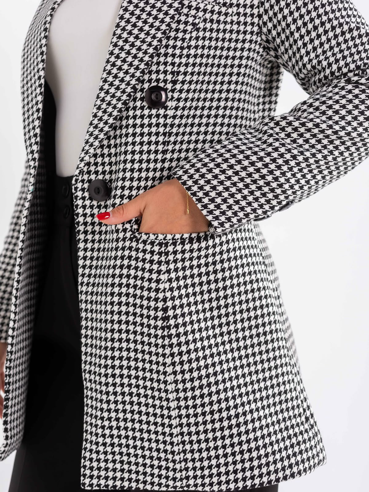 Patterned Wool Blazer