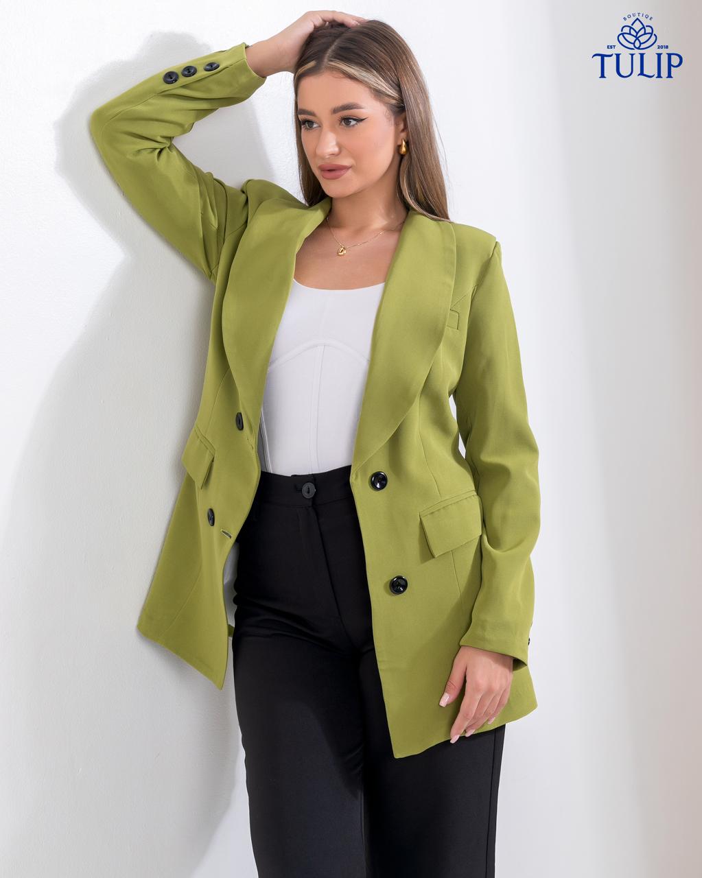 Long Blazer With Black buttons