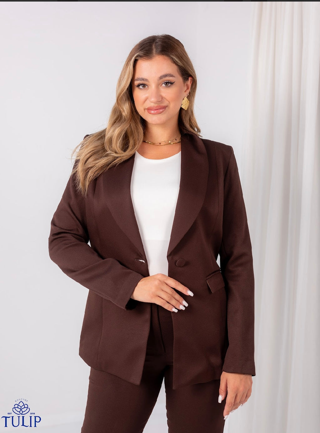 Brown Slim Fit Suit